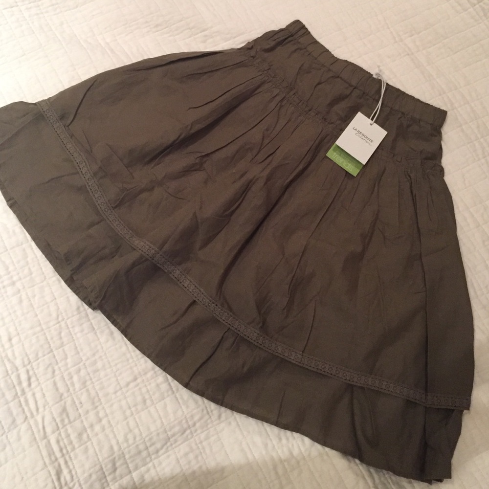 Redoute olive green skirt